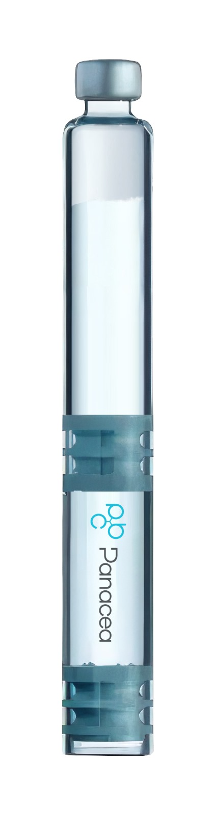 The GoQuick Dual dual-chamber cartridge — solvent and lyophilized dose in one sealed unit — Panacea Bio Chem